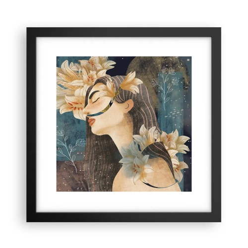 Poster în ramă neagră - Povestea prințesei cu crini - 30x30 cm