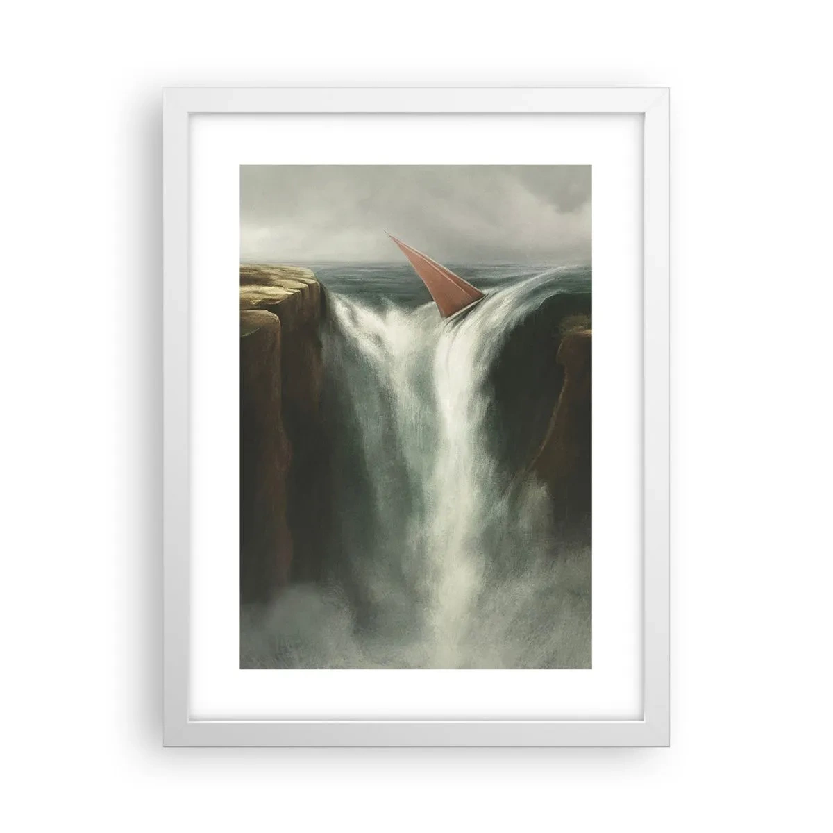 Poster în ramă albă - Precauțiile vieții - 30x40 cm