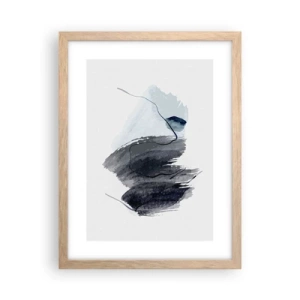Poster în ramă de stejar deschis - Intensitate și mișcare - 30x40 cm