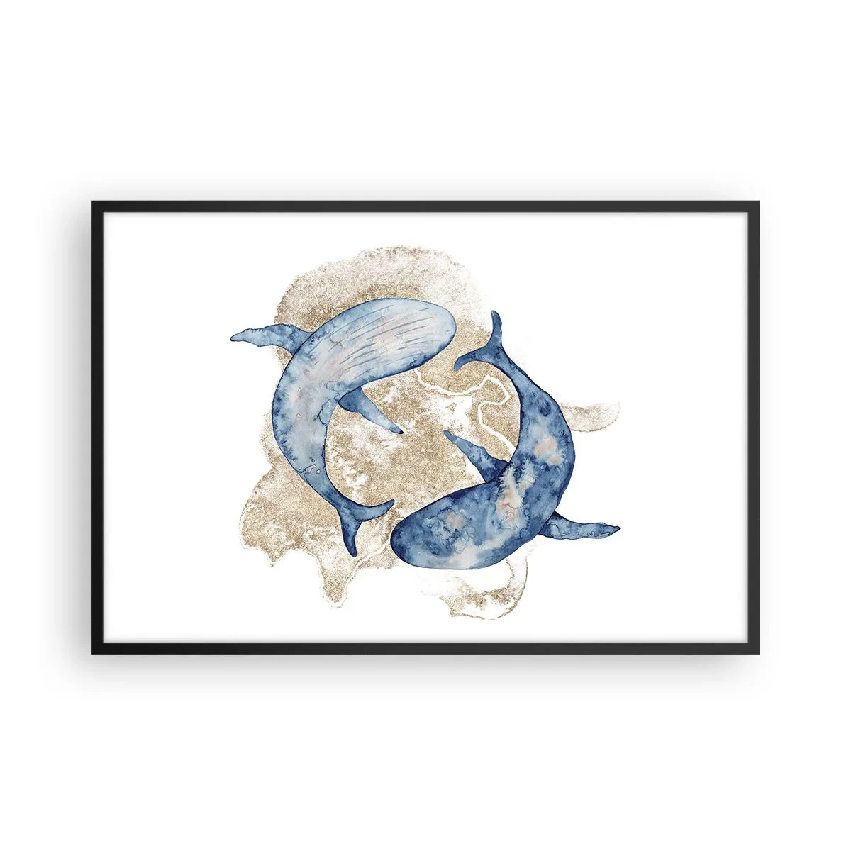 Poster în ramă neagră - Prietenie sau iubire? - 91x61 cm