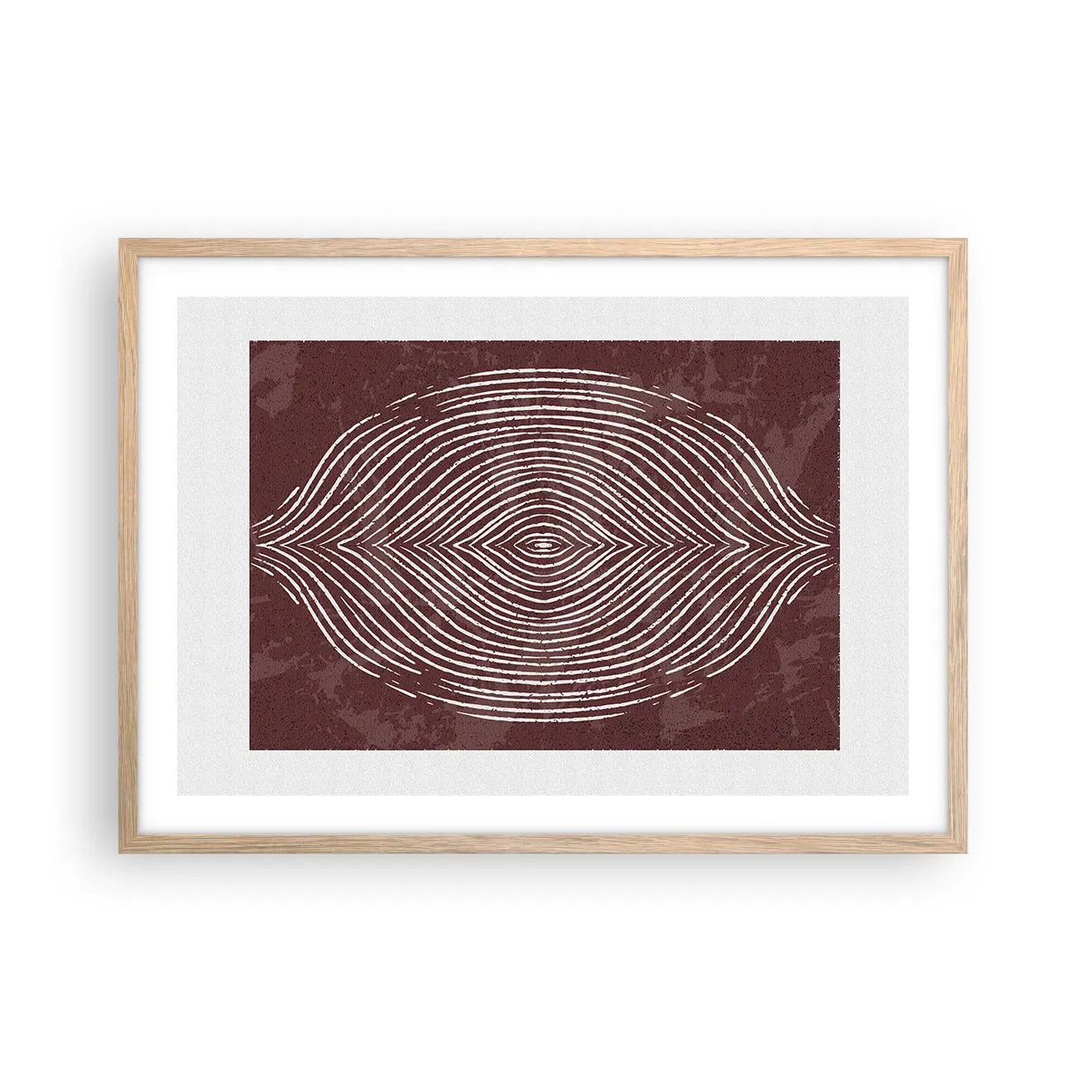 Poster în ramă de stejar deschis - Spațiul vorbește - 70x50 cm