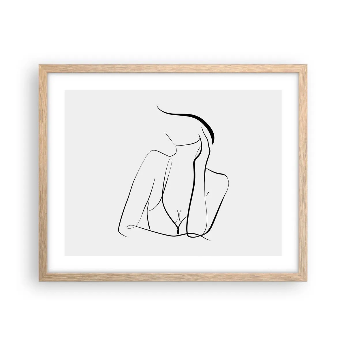 Poster în ramă de stejar deschis - Pe valul unui vis - 50x40 cm