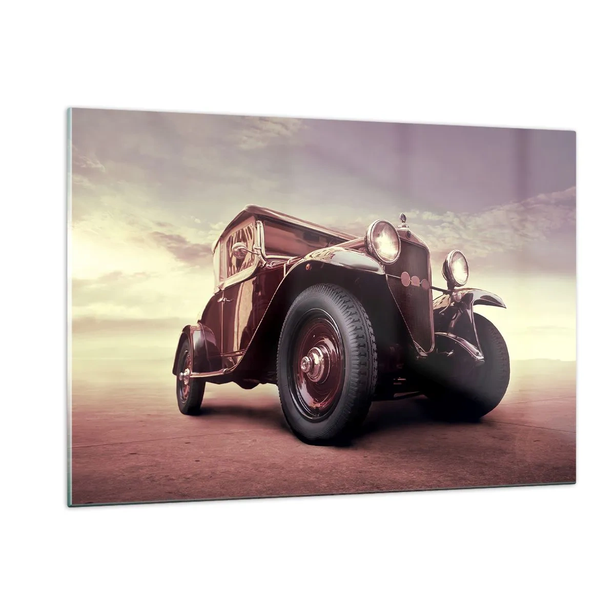 Tablou pe sticlă - Să ne întoarcem la vremurile de odinioară... - 120x80 cm