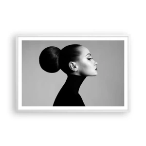 Poster în ramă albă - Nefertiti contemporană - 91x61 cm