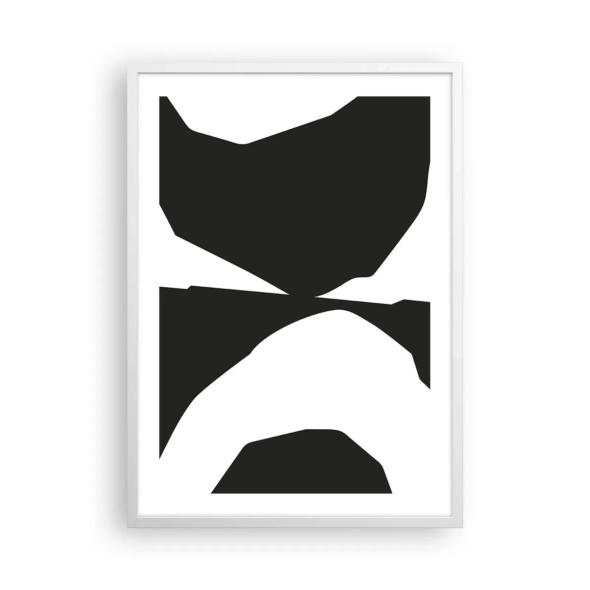 Poster în ramă albă - Pozitiv -negativ - 50x70 cm