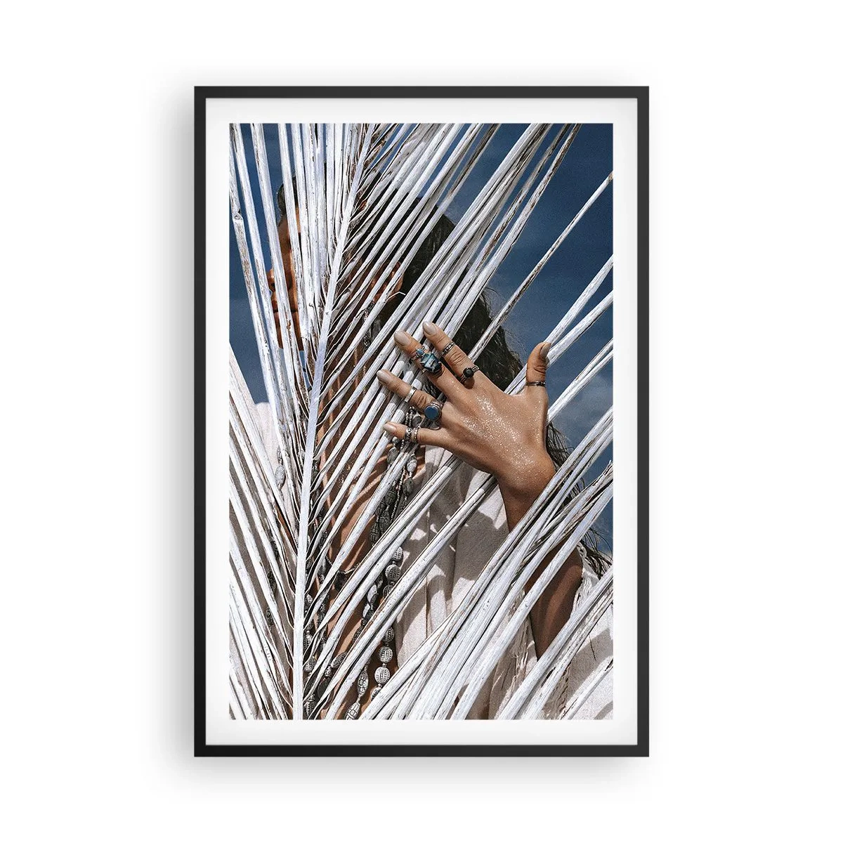Poster în ramă neagră - Prietena șamanului? - 61x91 cm