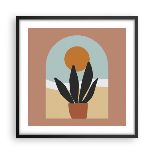 Poster în ramă neagră - Bucurii mici - 50x50 cm