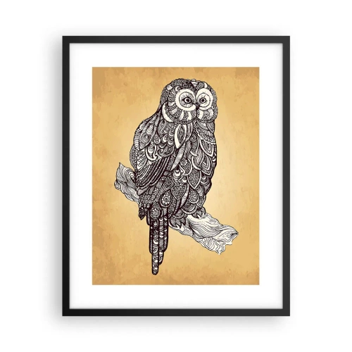 Poster în ramă neagră - Ornamente complicate de înțelepciune - 40x50 cm