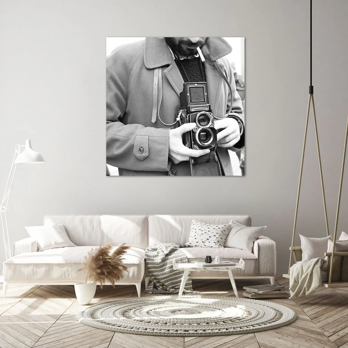 Tablou pe pânză - În stilul retro - 40x40 cm