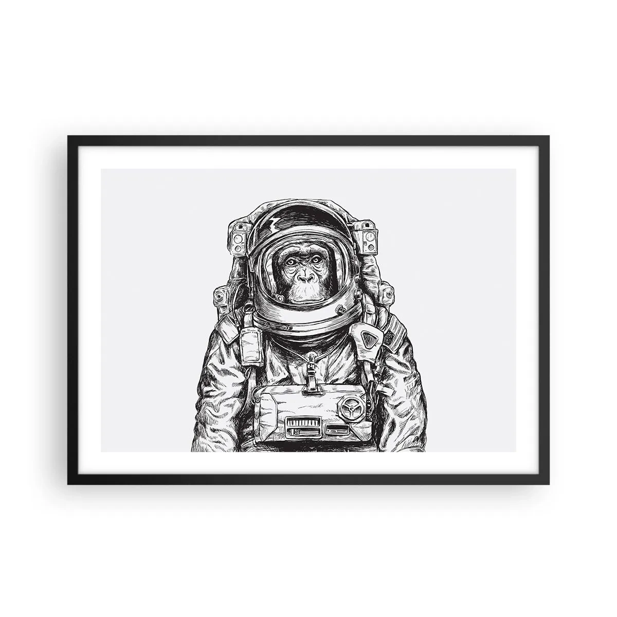 Poster în ramă neagră - Evoluție alternativă - 70x50 cm