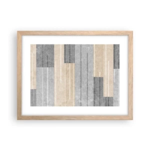 Poster în ramă de stejar deschis - Compoziție: în poziție verticală - 40x30 cm