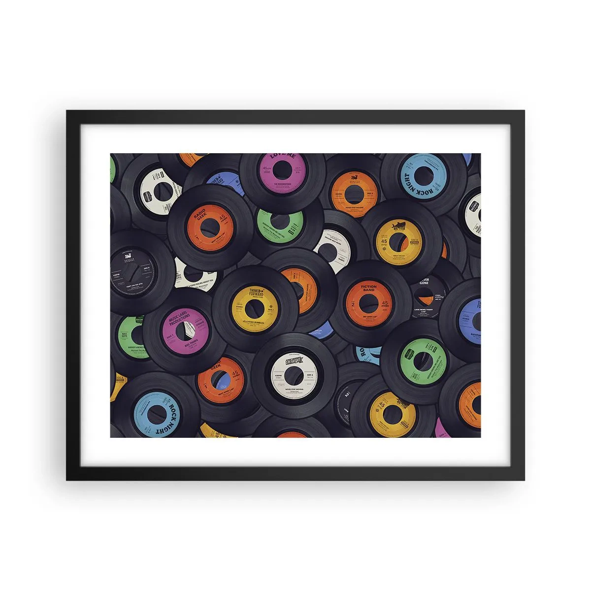 Poster în ramă neagră - Culorile clasicilor - 50x40 cm
