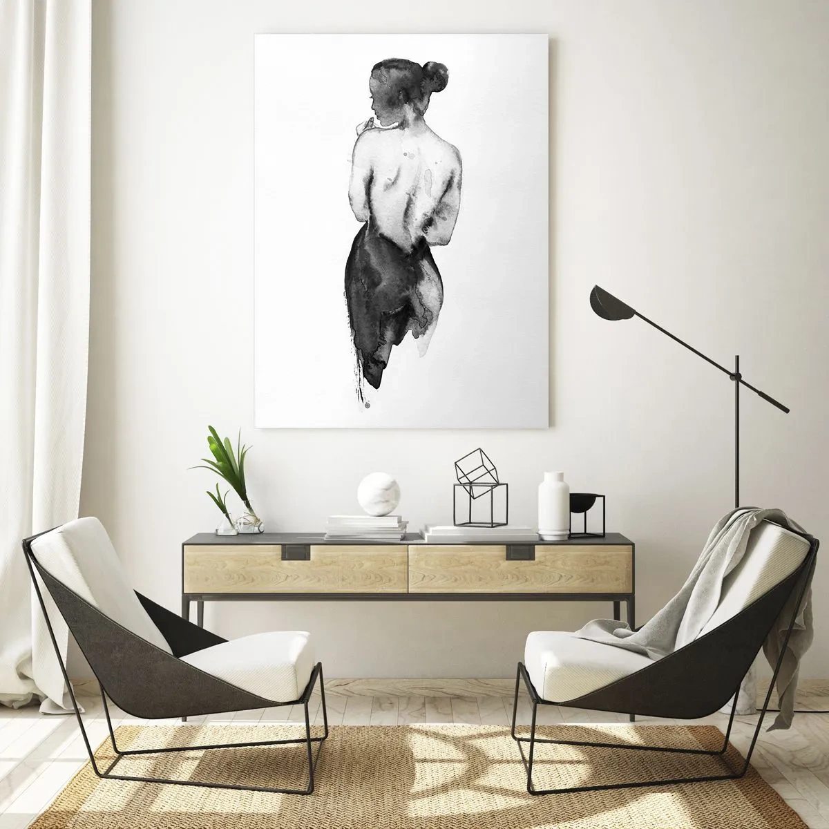 Tablou pe sticlă - Cu ea lumea dispare - 80x120 cm