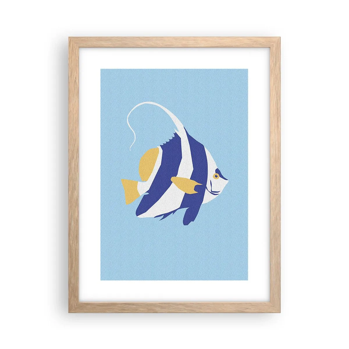 Poster în ramă de stejar deschis - Frumoasa din apele tropicale - 30x40 cm