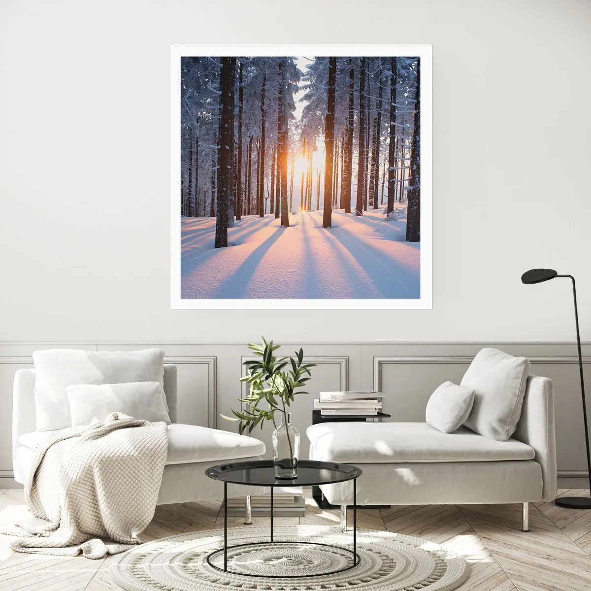 Poster - În mod clar în alb și negru - 40x40 cm