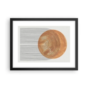 Poster în ramă neagră - Compoziția solară - 40x30 cm