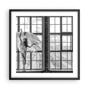 Poster în ramă neagră - Orașul îngerilor dansatori? - 50x50 cm