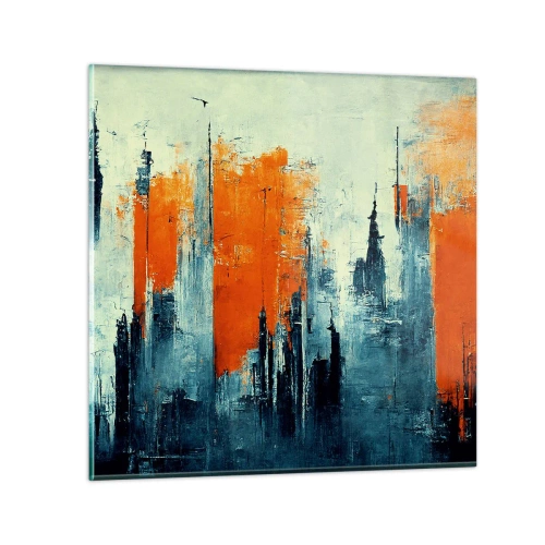 Tablou pe sticlă - Peisaj modern - 30x30 cm