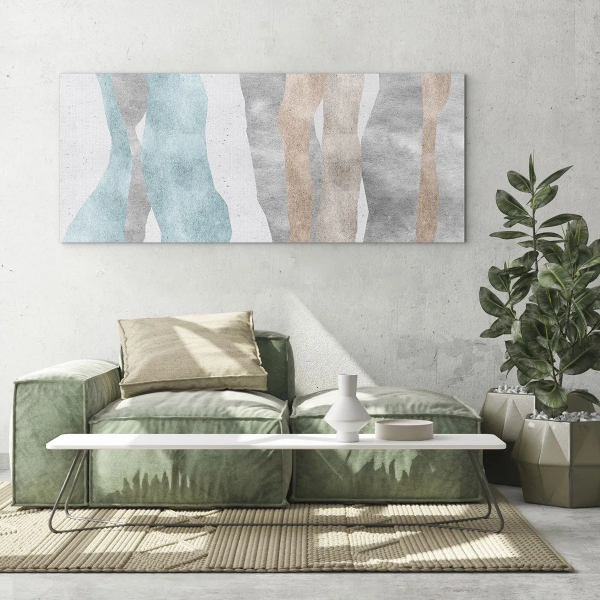 Tablou pe sticlă - Studiu de proximitate - 90x30 cm