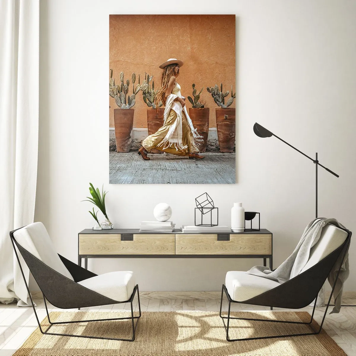 Tablou pe sticlă - În stilul hippie - 50x70 cm