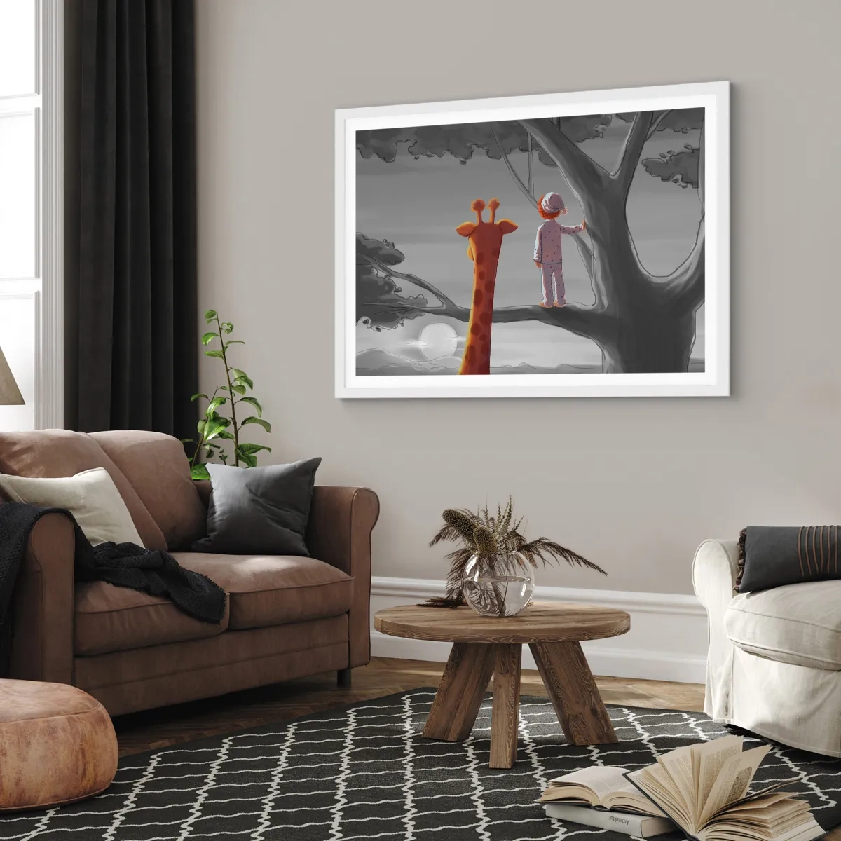 Poster în ramă albă - Acest lucru se întâmplă cu adevărat - 70x50 cm