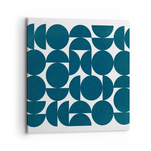 Tablou pe pânză - Cercuri și semicercuri - 70x70 cm