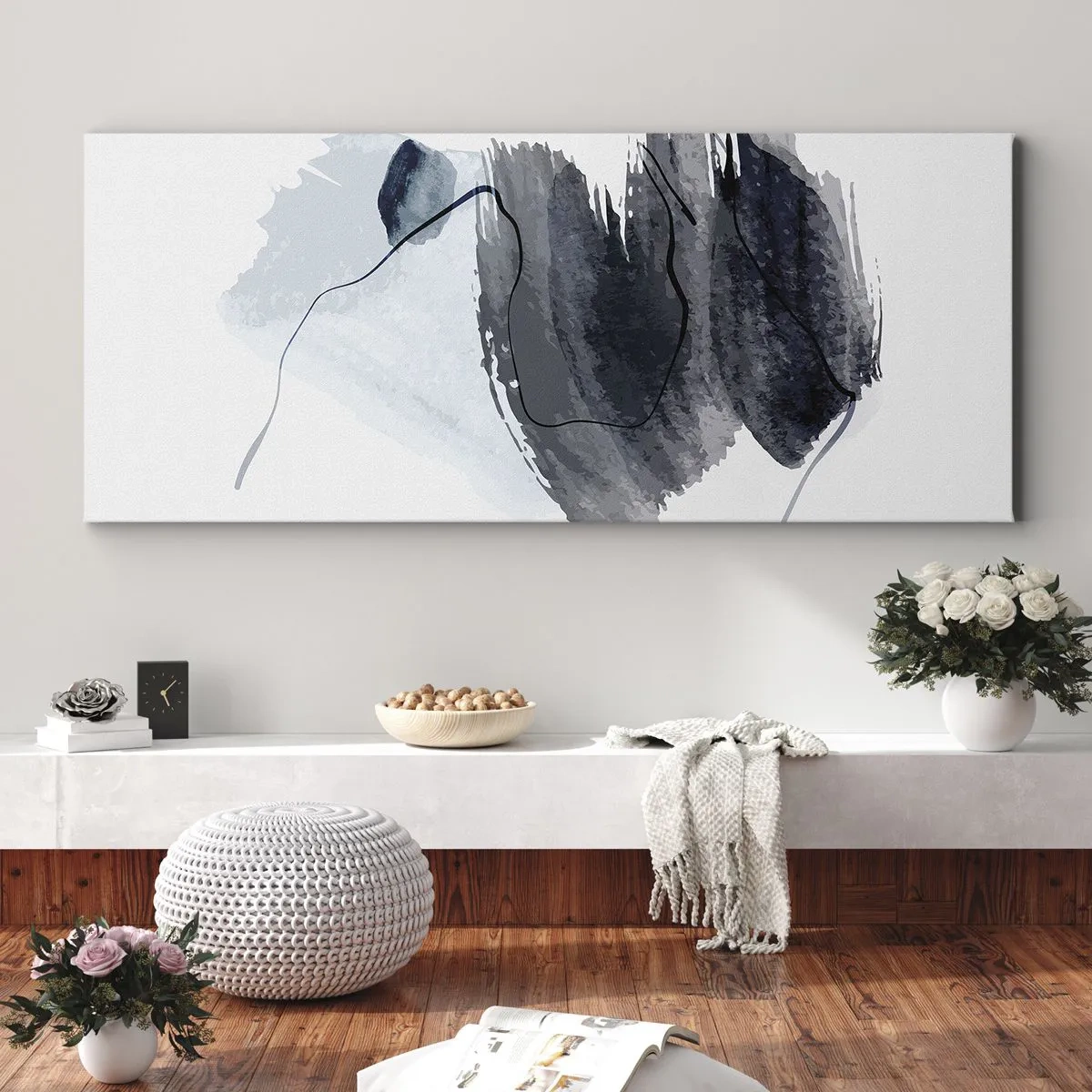 Tablou pe pânză - Intensitate și mișcare - 100x40 cm