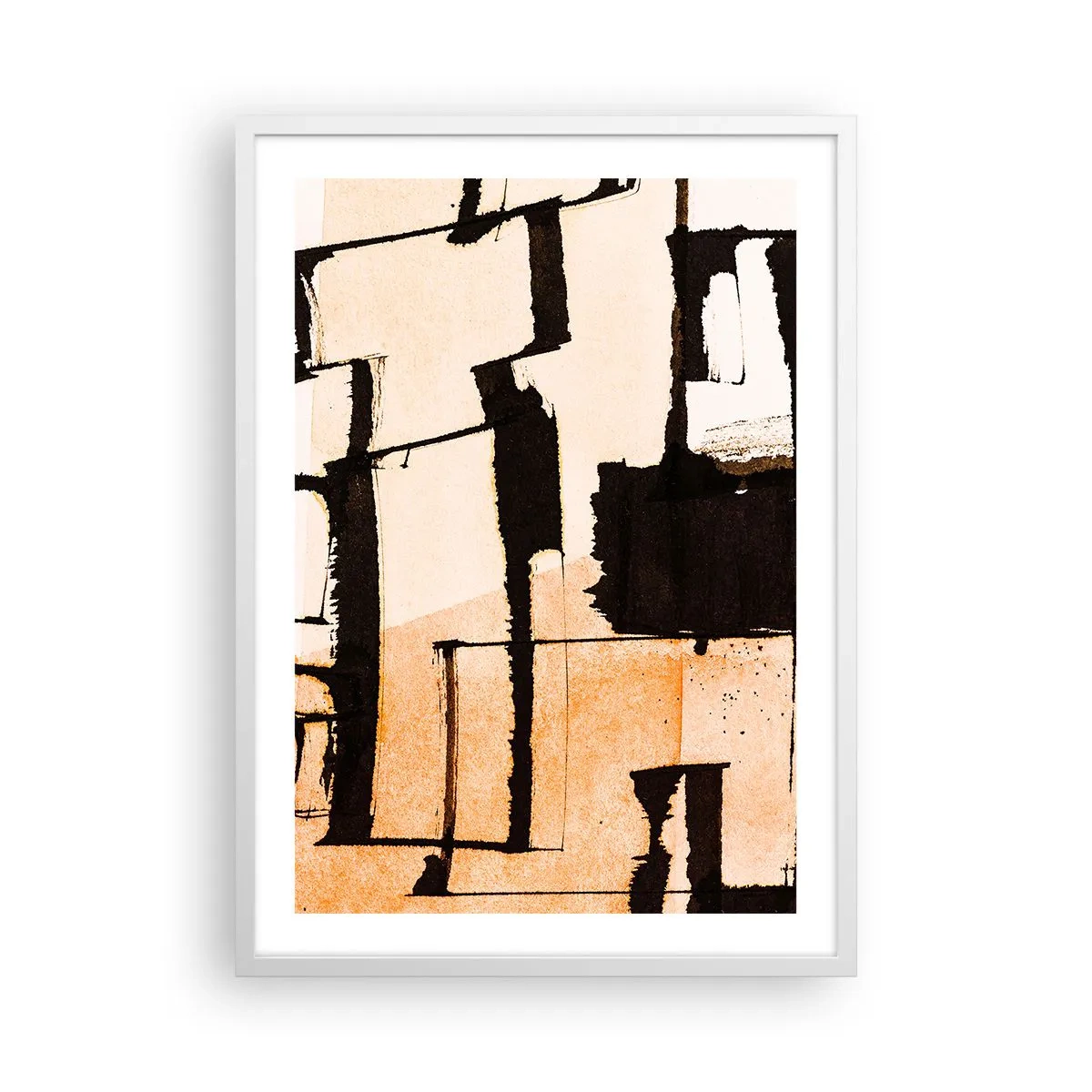 Poster în ramă albă - Cu toate acestea, ordinea - 50x70 cm