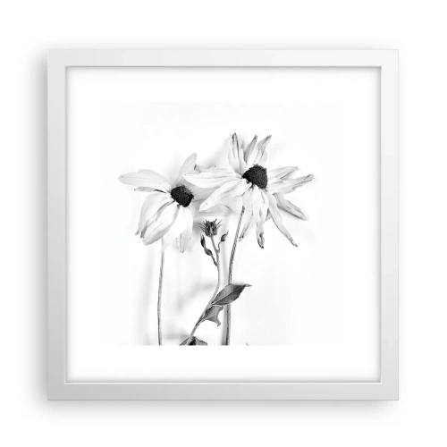 Poster în ramă albă - Nimeni nu vrea să fie singur - 30x30 cm