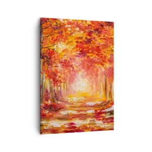 Tablou pe pânză - Pădurea de cupru - 50x70 cm