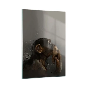 Tablou pe sticlă - Cu siguranță, gânditorul - 50x70 cm