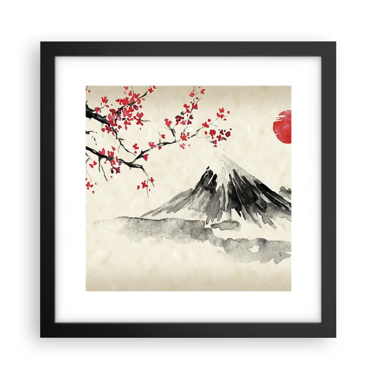 Poster în ramă neagră - Îndrăgostește-te de Japonia - 30x30 cm