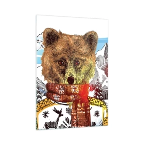 Tablou pe sticlă - Coliba ursului - 50x70 cm