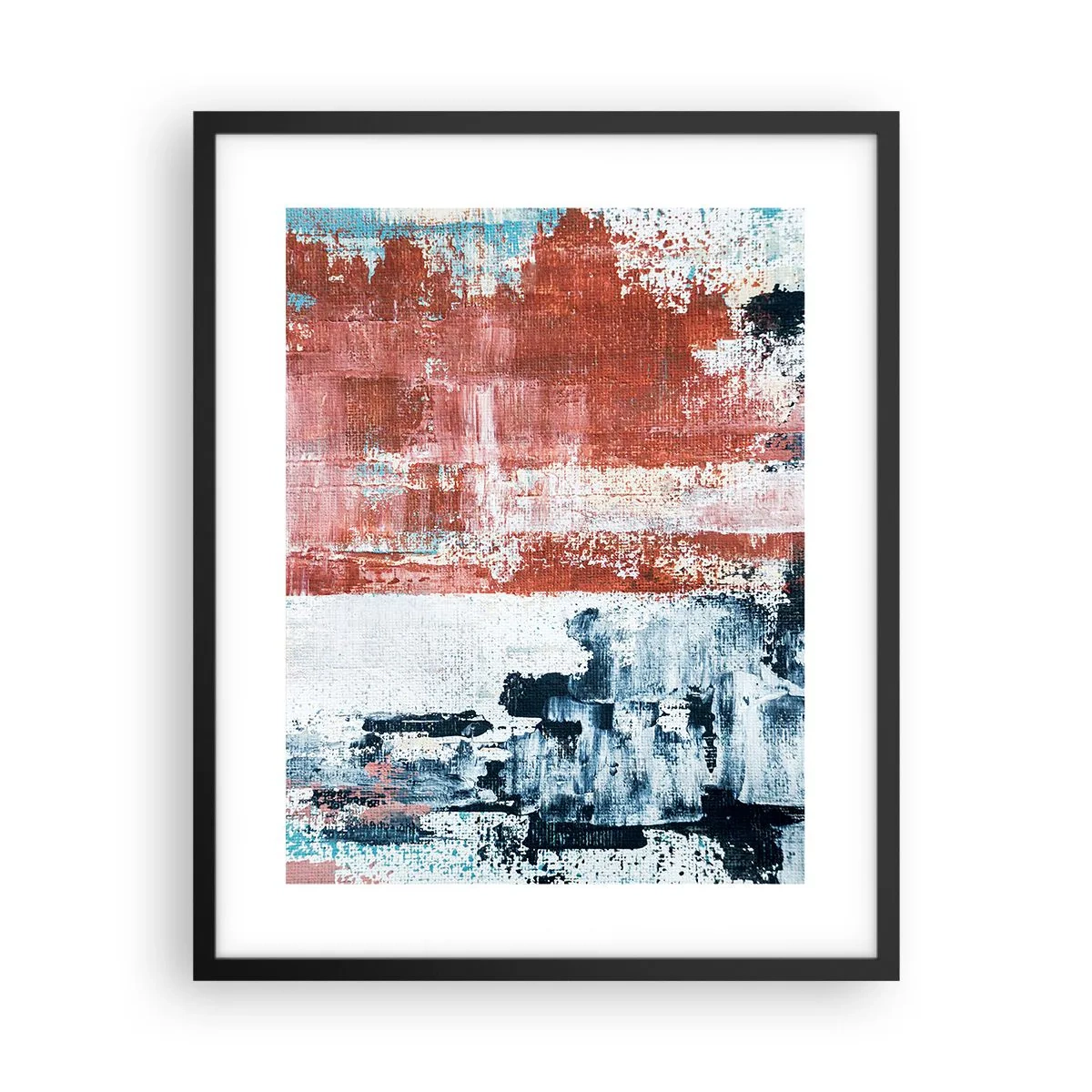 Poster în ramă neagră - Jumi-juma abstract - 40x50 cm