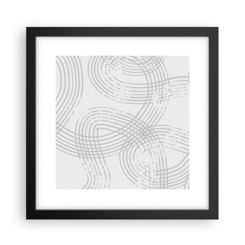 Poster în ramă neagră - Nu există o cale ușoară - 30x30 cm