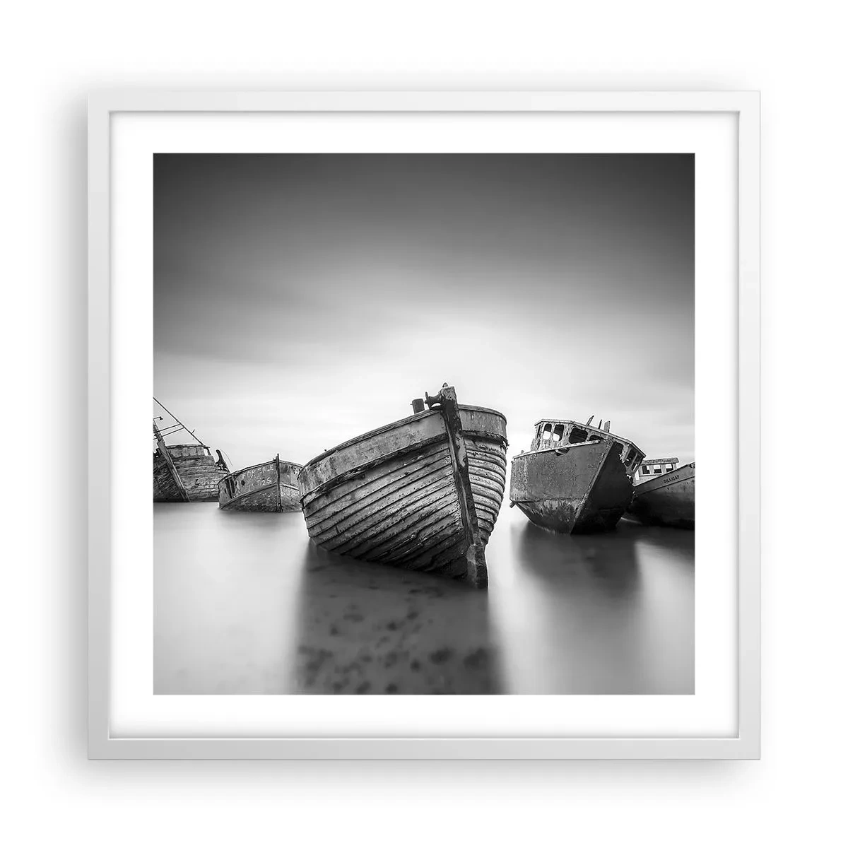 Poster în ramă albă - Acum sunt doar amintiri... - 50x50 cm