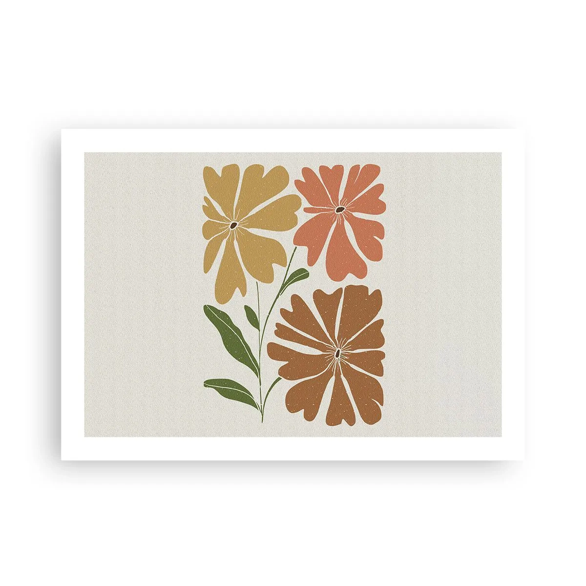 Poster - Natură și geometrie - 70x50 cm