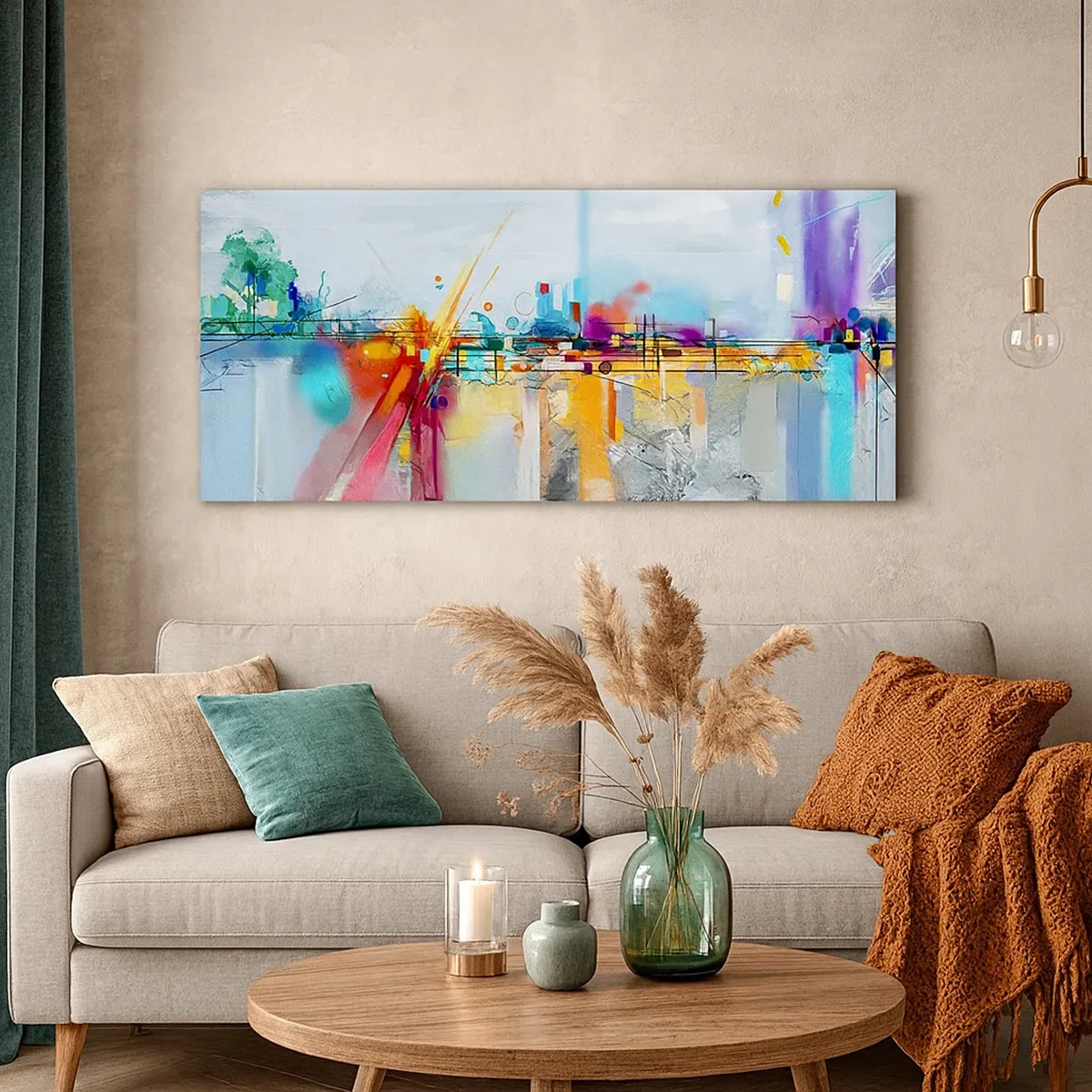 Tablou pe pânză - Pod de bucurie peste râul vieții - 30x30 cm