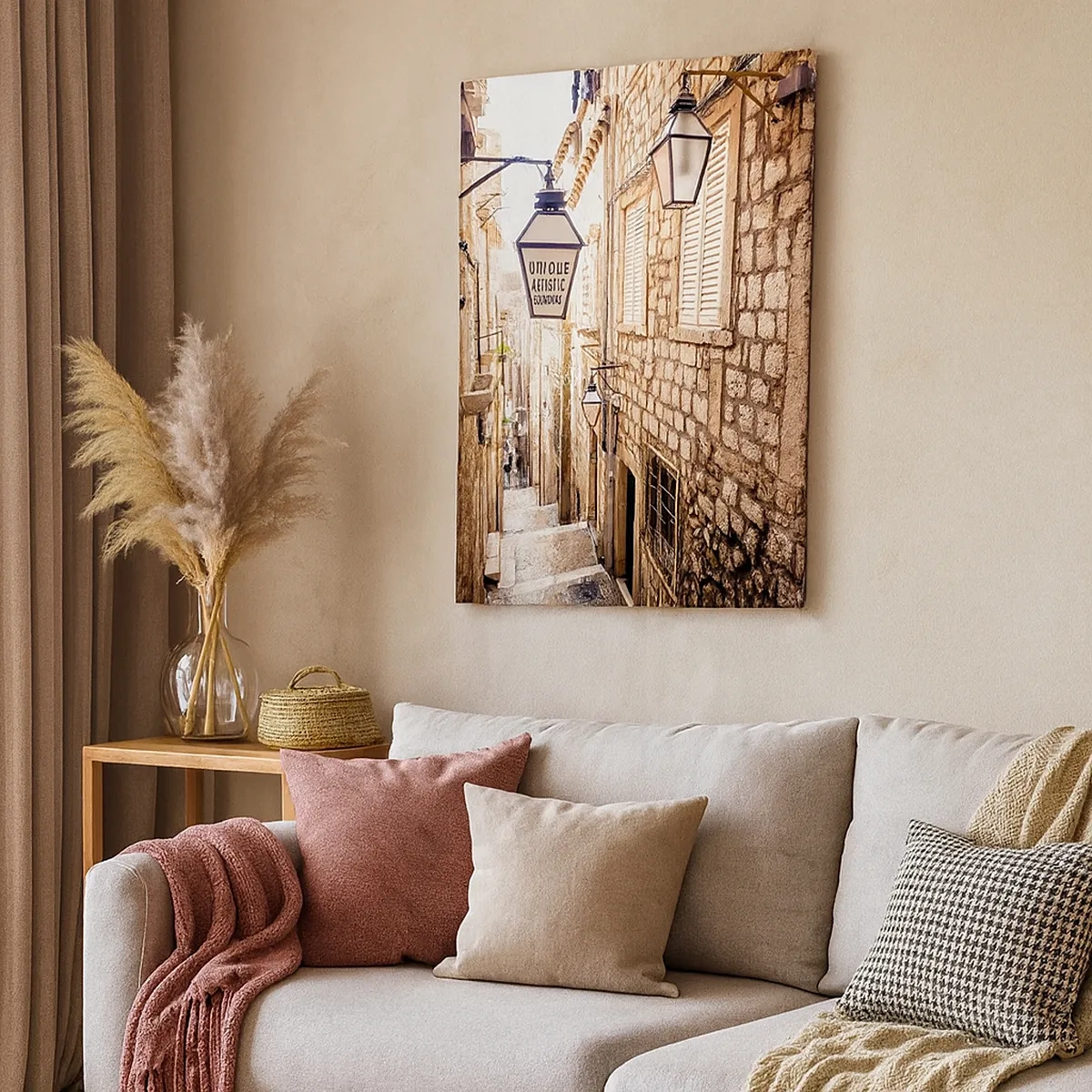 Tablou pe pânză - O străduță fermecătoare - 50x70 cm