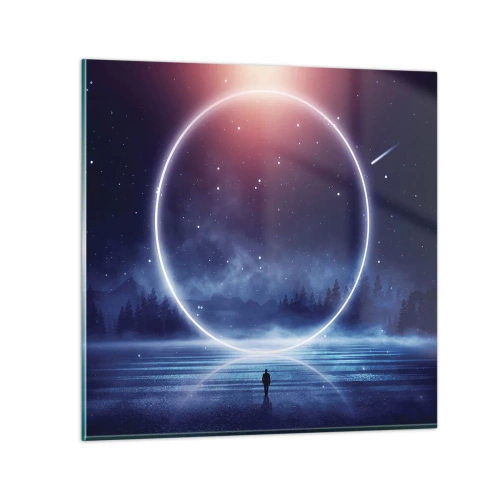 Tablou pe sticlă - Ei sunt deja aici... - 70x70 cm