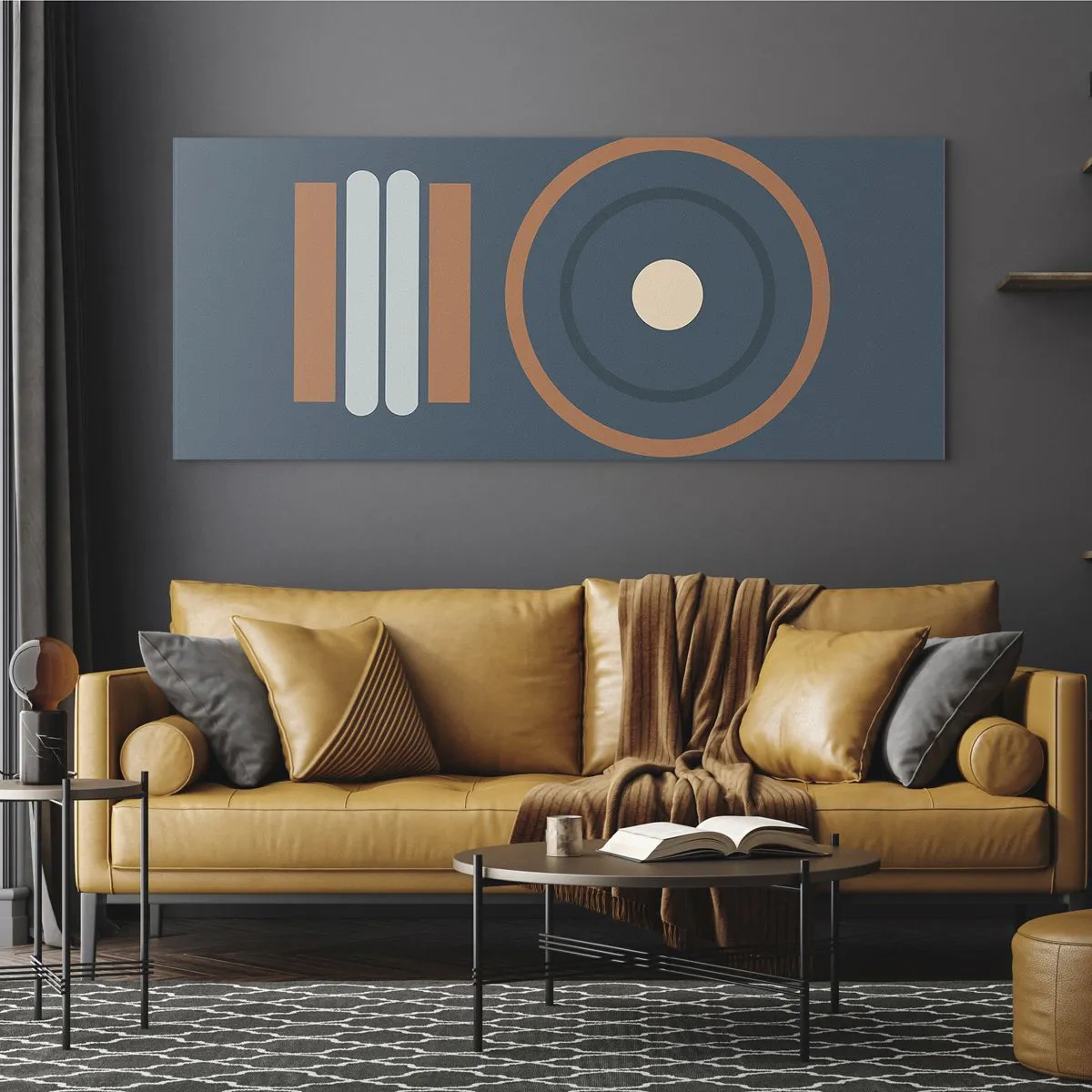 Tablou pe sticlă - Esența problemei - 140x50 cm