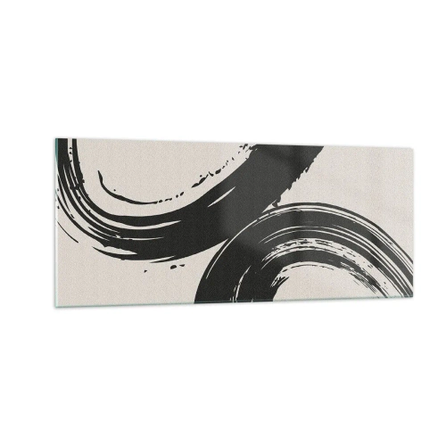 Tablou pe sticlă - Tare și circular - 100x40 cm