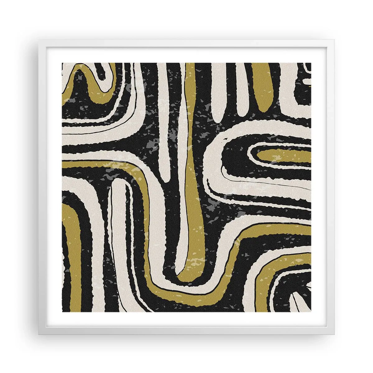 Poster în ramă albă - Compoziție: pasaje și alei - 60x60 cm