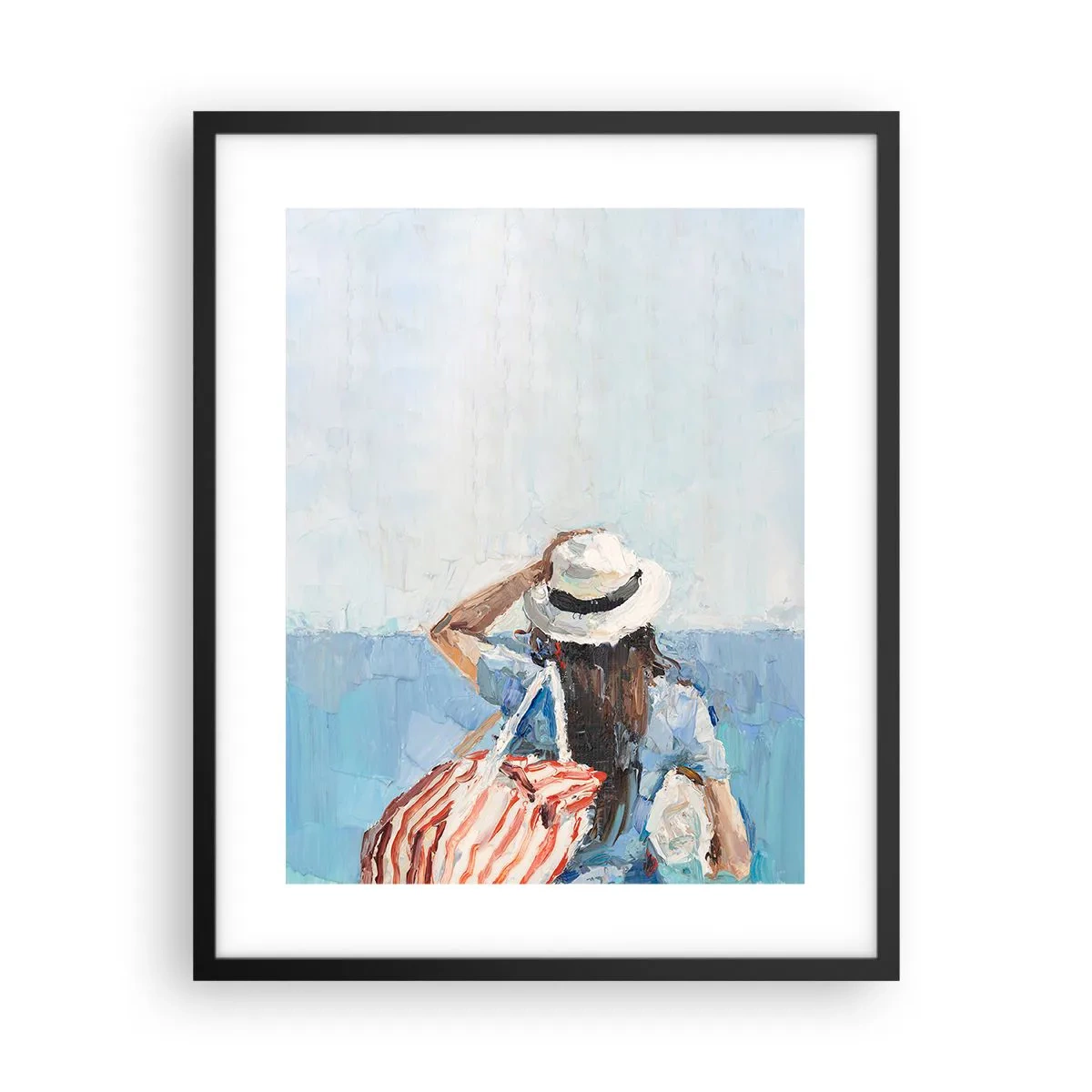 Poster în ramă neagră - Bine ați venit în concediu - 40x50 cm