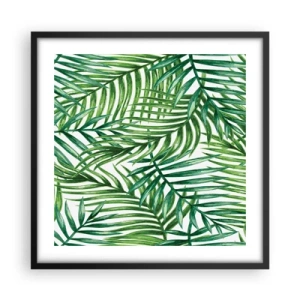 Poster în ramă neagră - Sub bolta verde - 50x50 cm