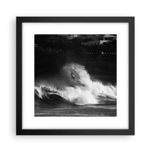 Poster în ramă neagră - Provocare acceptată! - 30x30 cm