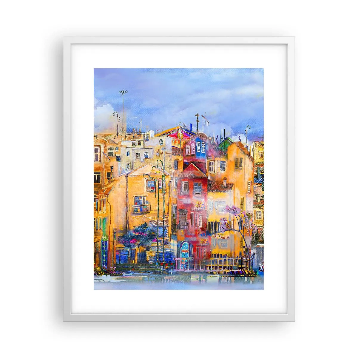 Poster în ramă albă - Suntem împreună - 40x50 cm