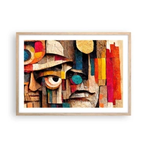 Poster în ramă de stejar deschis - Te văd... - 70x50 cm