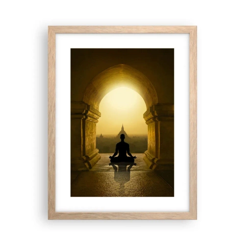 Poster în ramă de stejar deschis - Armonie completă - 30x40 cm