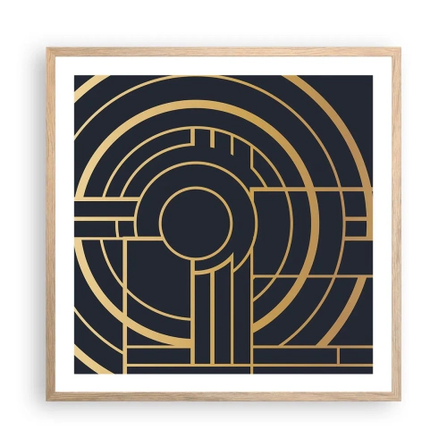 Poster în ramă de stejar deschis - Întoarcerea lucrurilor - 60x60 cm
